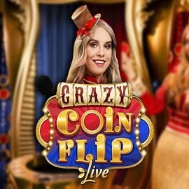 Crazy Coin Flip online game logo by Evolution on betboom.fi