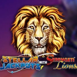 Jackpots logo of Stellar Jackpots with Serengeti Lions from Lightning Box Game at BetBoom Casino