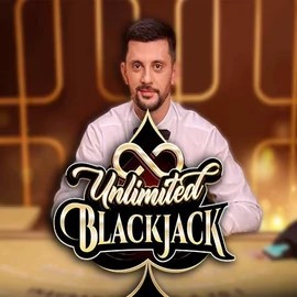 Unlimited Blackjack online game logo by Ezugi on betboom.fi